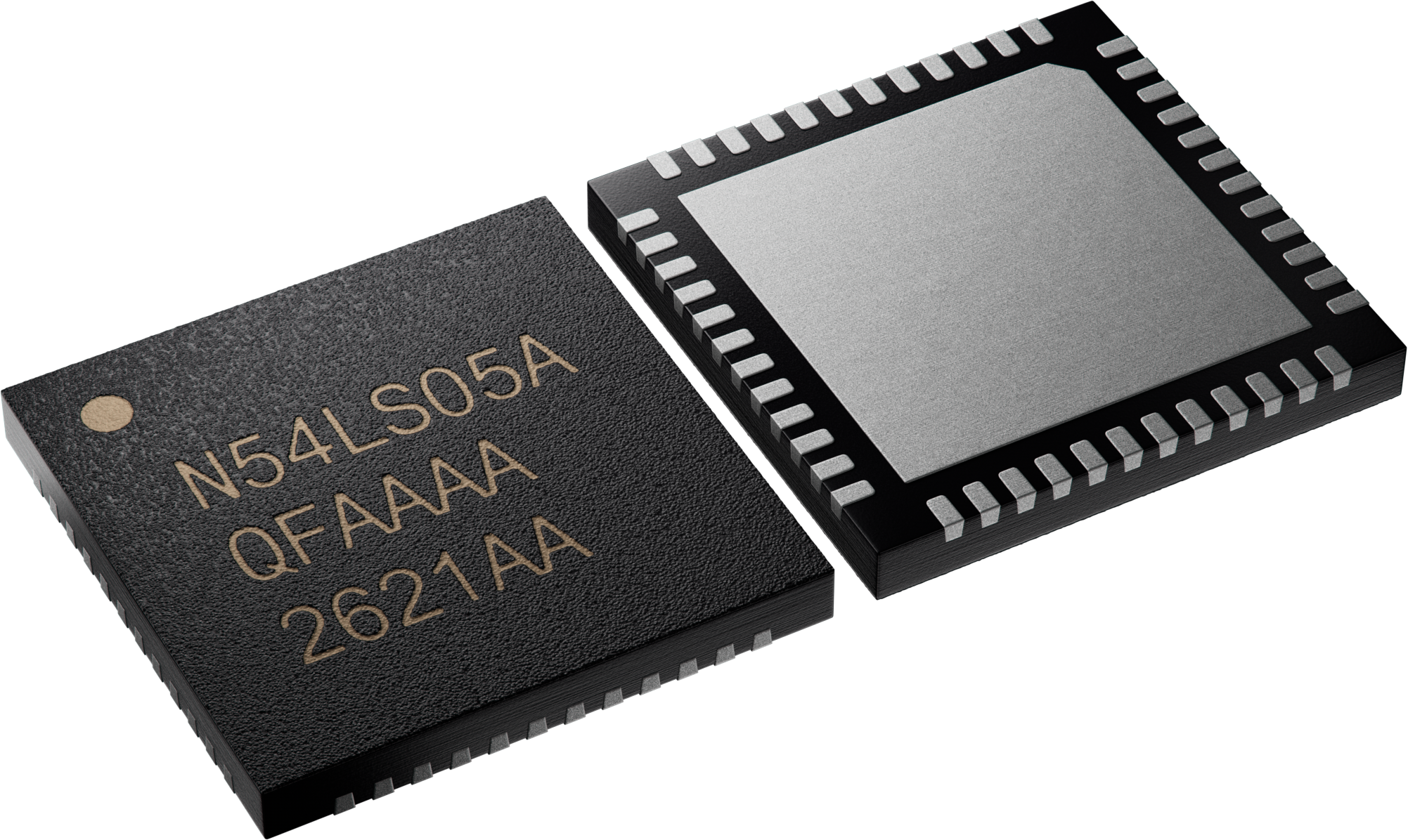 nRF54LS05A QFN48 SoC perspective view